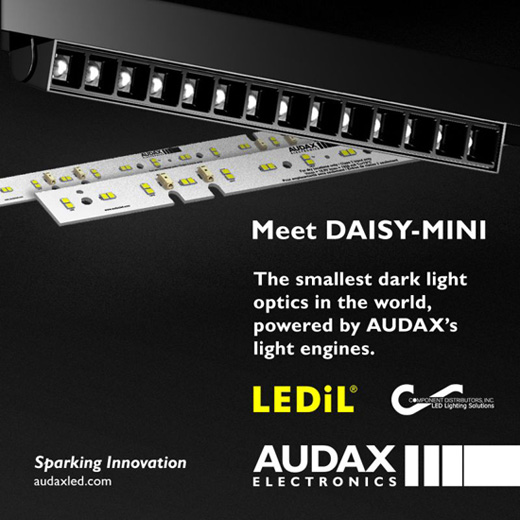 Meet DAISY-MINI The smallest dark light optics in the world, powered by AUDAX's light engines.