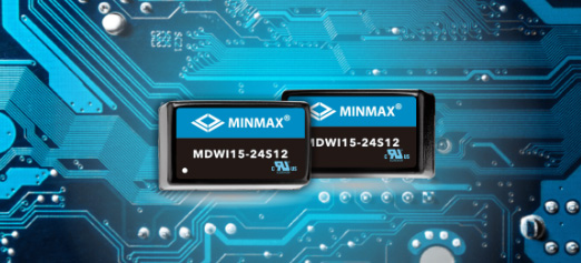 MINMAX MDWI15 Series
High Power Density for the Latest 15W DC-DC Converter